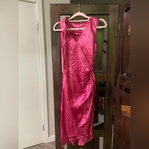 Pink mini dress